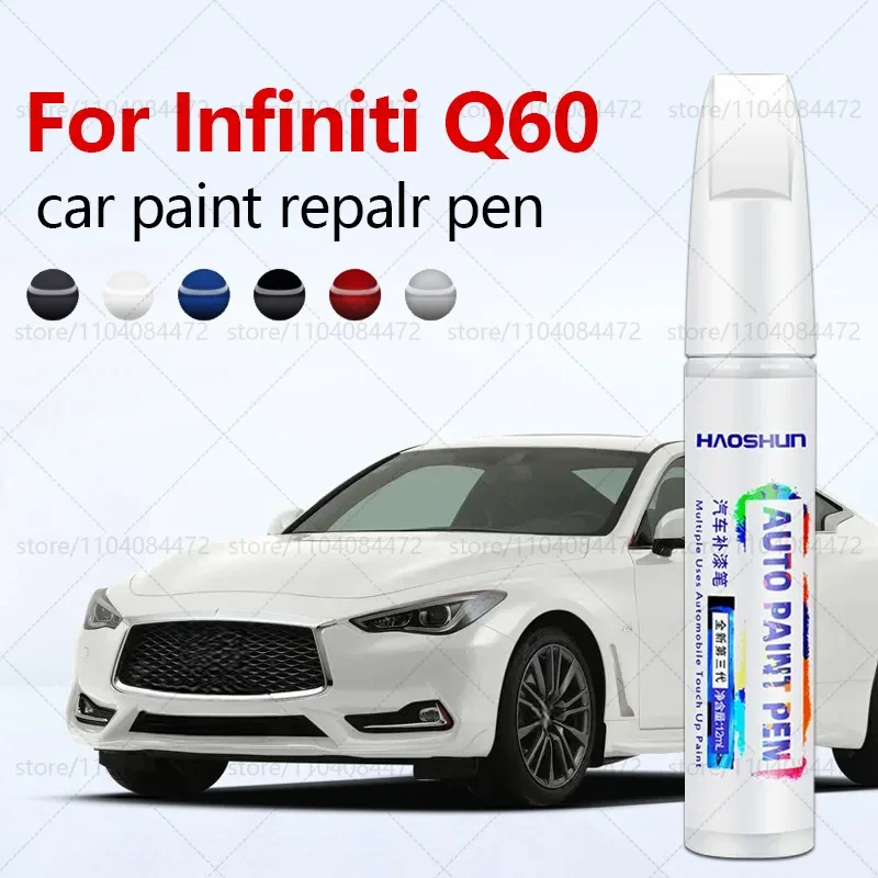 Pluma reparadora de pintura, eliminador de arañazos, accesorios para automóviles DIY, negro, KH3, blanco, QAC, rojo, NBA, azul, para Infiniti Q60 2016-2025 CV37