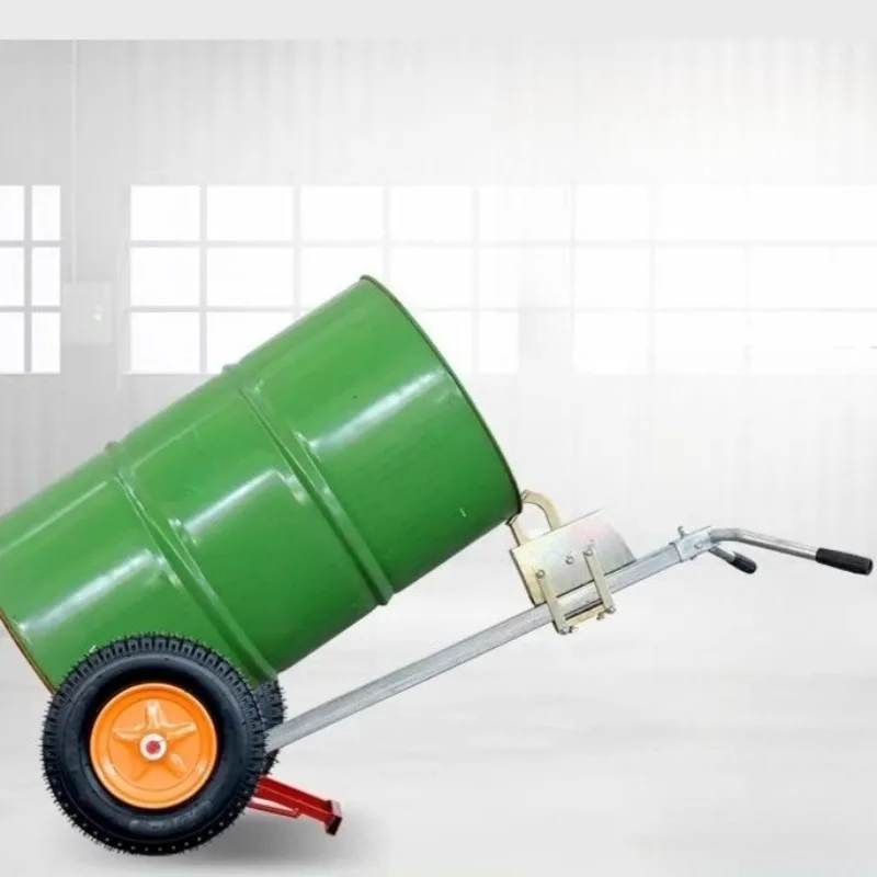 

450kg Beak Fork Drum Truck - Manual Push Cart for Steel & Plastic Barrel Handling All-Purpose Mover Multi-functional Forklift