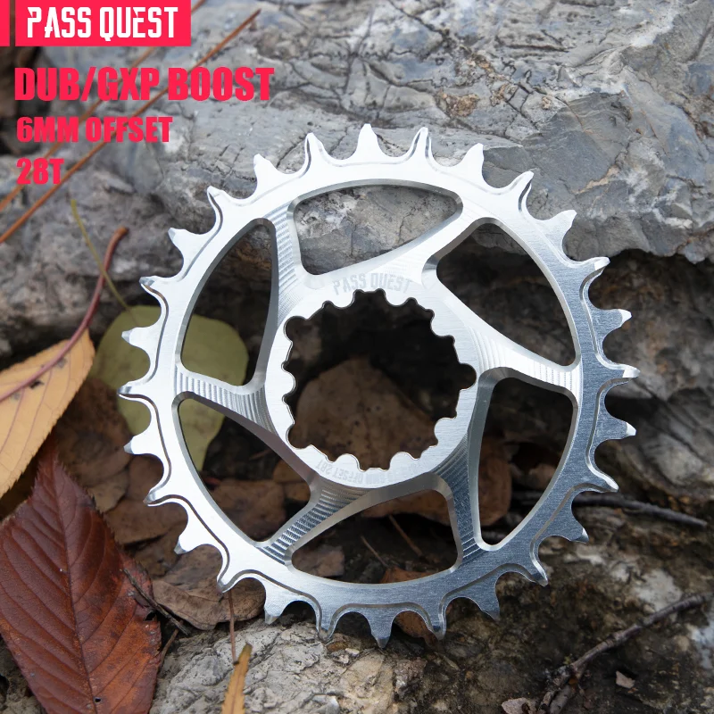 

Silver 6mm Offset For SRAM Gx xx1 Eagle GXP Crankset Round MTB Narrow Wide Chainring 28T 30T 32T 34T 36T 38T Chainwheel