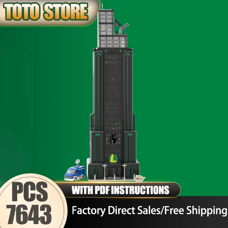 Briques de construction Moc, tour de construction, film célèbre (modulaire), blocs technologiques, ensemble de noël, jouet à monter soi-même, cadeaux de construction