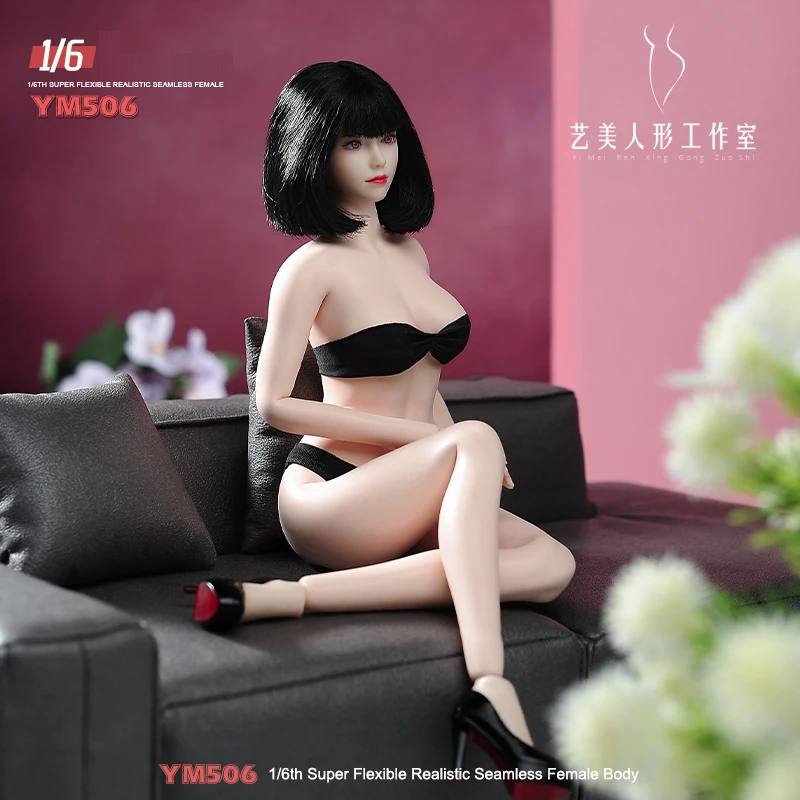 

1/6 YM506 супер гибкий бесшовный подвижный платиновый силиконовый корпус с физиологическими деталями 12 дюймов женская фигурка куклы игрушки