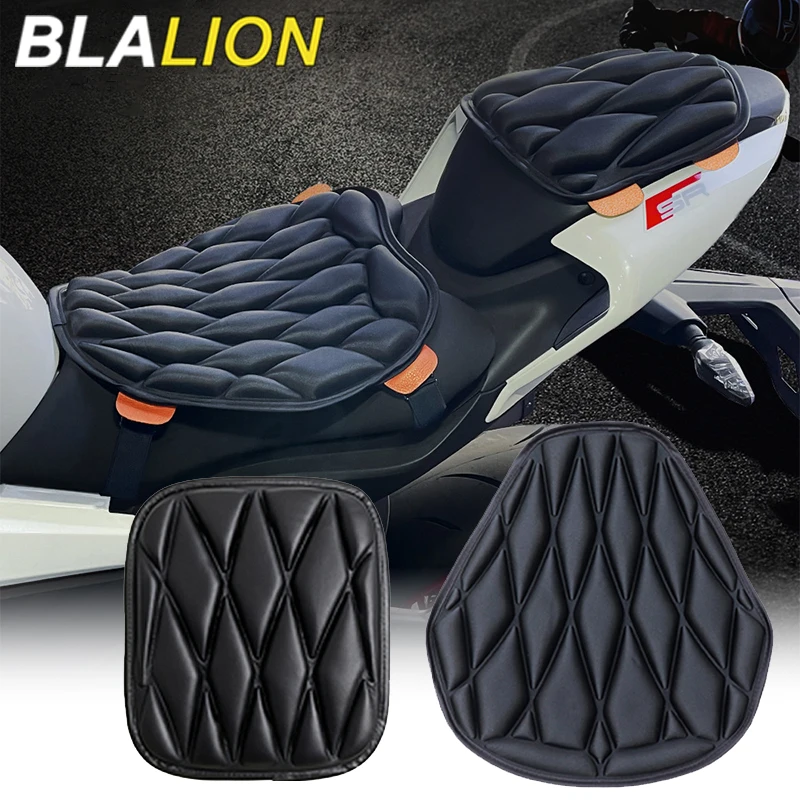 BLALION Cuscino per sedile moto 3D Comfort Fodera per cuscino per sedile ad aria Isolamento termico Traspirante EVA Impermeabile Ammortizzante