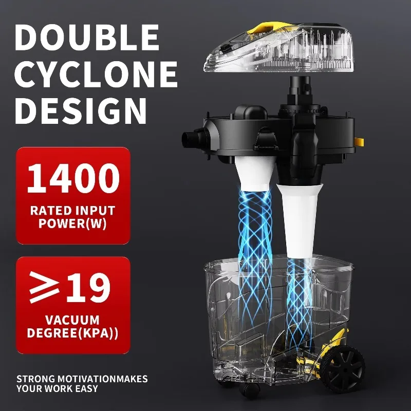 High Quality 2 in 1 Stick Handheld Lightweight Bagless Vacuum Cleaner with HEPA Filter Industrial Vacuum Cleaner