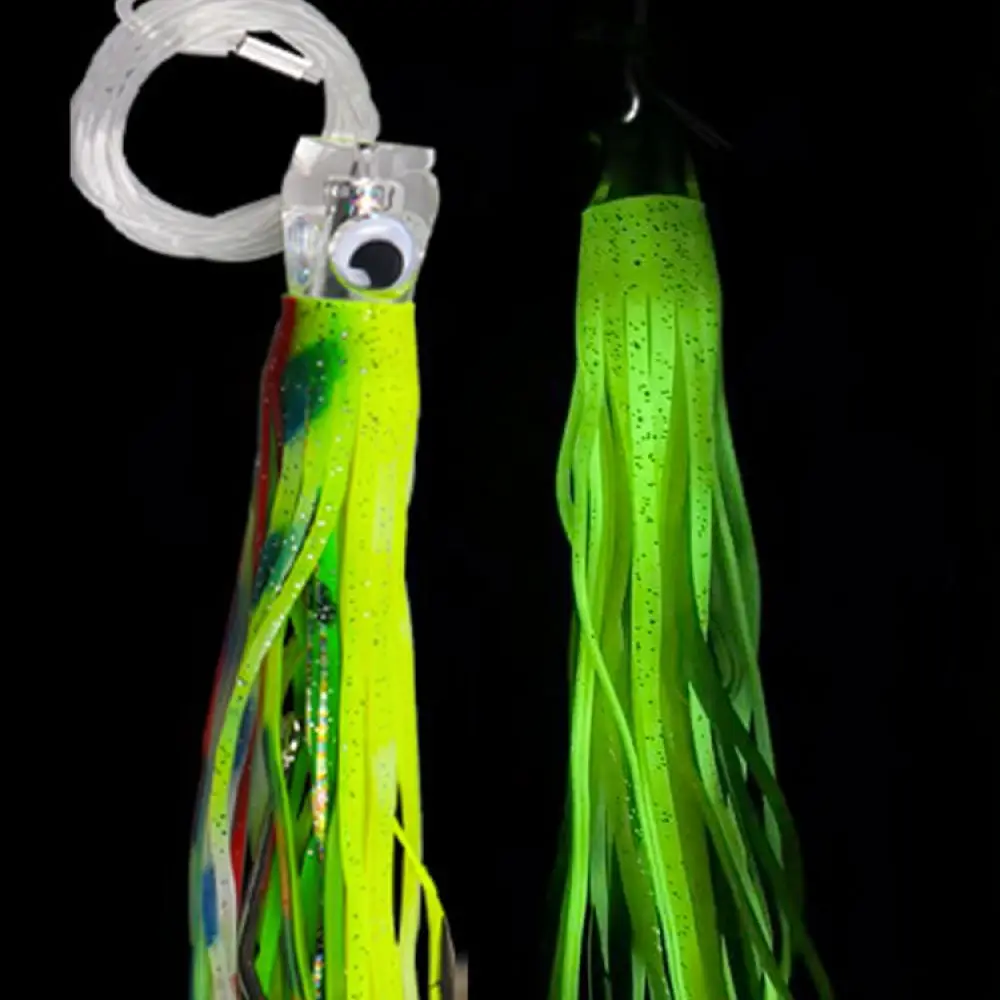 6.5 Inch Bionic Squid Skirt Lure Soft Bait For Saltwater Trolling Boat Fishing High Quality Artificial Ocean Gear