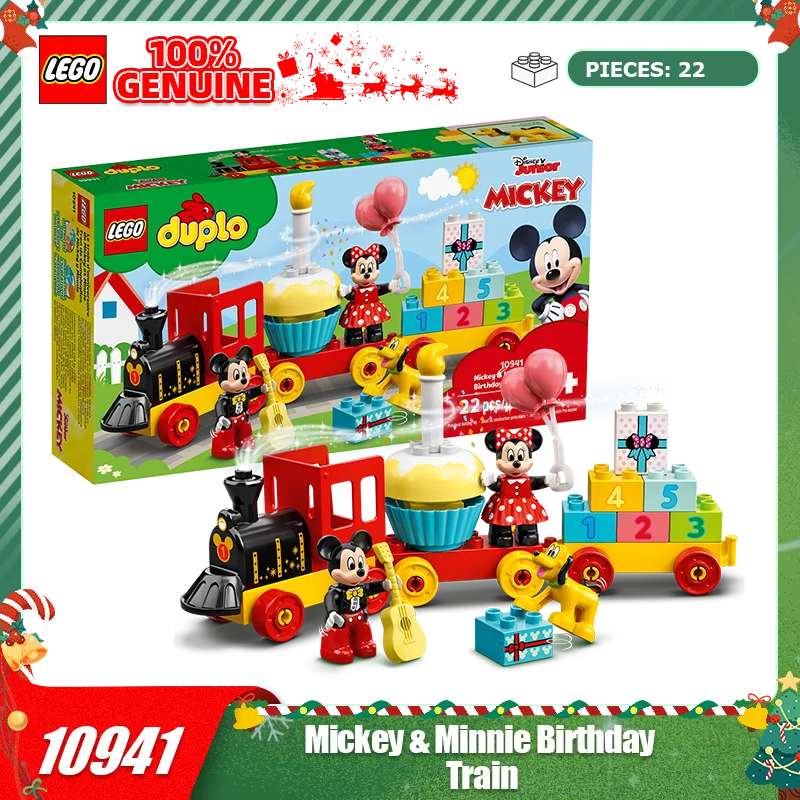 

LEGO Building Blocks 10941 Mickey and Minnie's Birthday Train Girls Assemble Building Blocks Children's Toys Christmas Gifts