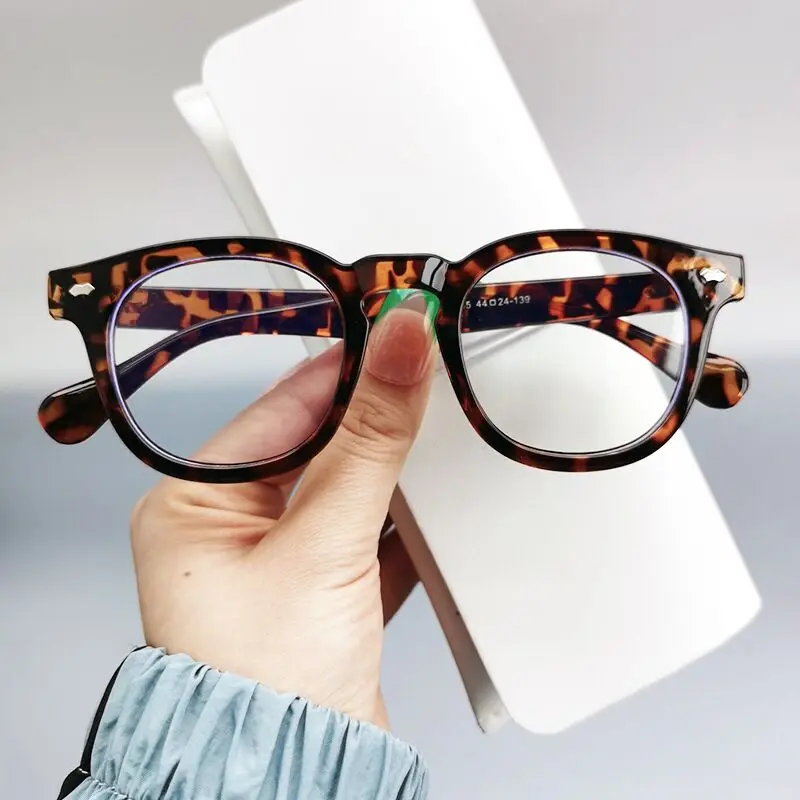 2024 NEW Anti Blue Light Blocking Glasses  Vintage Computer Glasses Men\'s Gaming Myopia Optical Spectacle Eye glasses Frame
