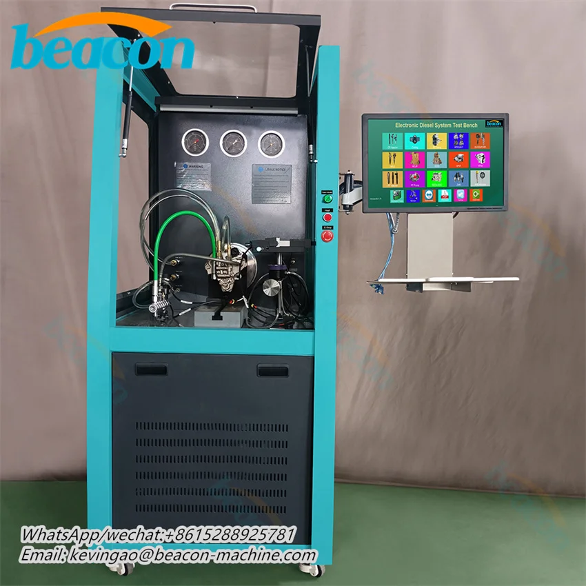 Taian Beacon CR1017 Diesel Fuel Engine Oil HEUI C7 C9 3126B Injector Pump Calibration Machine Test Bench Simulator Tester