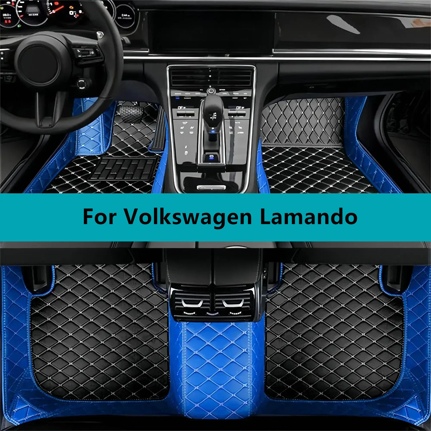 

Leather Car Floor Mats For Volkswagen Lamando 2024 2025 2026 All Weather Waterproof Car Floor Mats