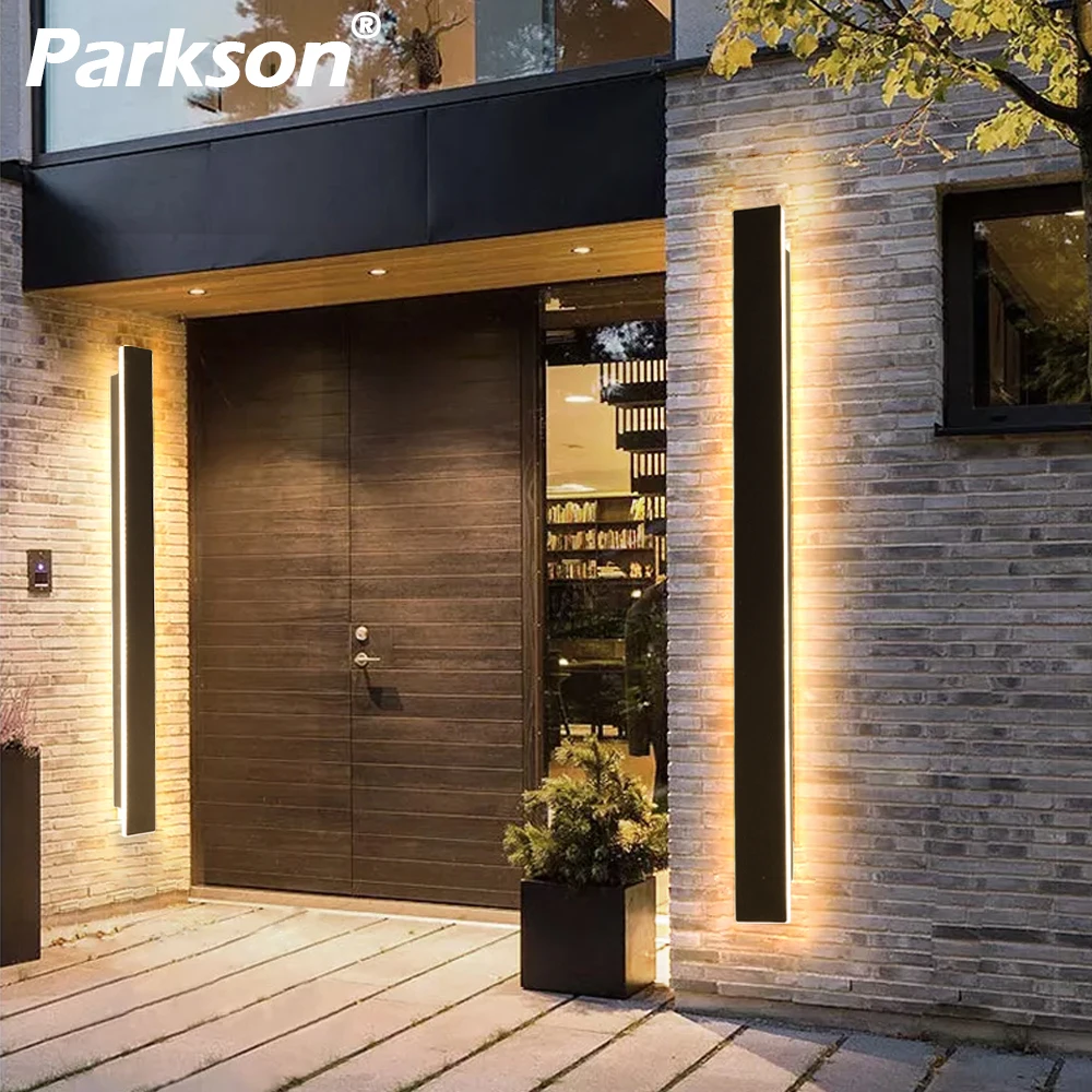 Applique murale LED longue étanche IP65, 220/110V, éclairage de jardin, décoration extérieure, applique murale externe