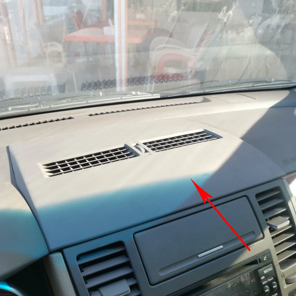 Auto finisher-Instrumenten tafel abdeckung für Nissan Tiida c11 2005-2011 Auto frontplatte halbe Klimaanlage Entlüftung öffnung