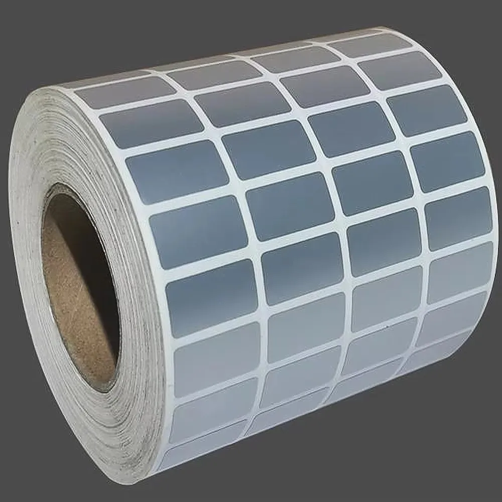 Customized spot goods Matte SILVER PET LABEL 1Pack 32mm×19mm×5000 sheets For barcode machine resin based carbon tape printing