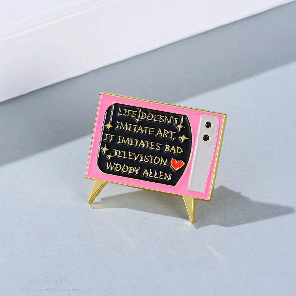 A3873 اقتباسات التلفزيون بروش للملابس المينا دبوس الكرتون التلبيب دبابيس لحقيبة الظهر الرجال النساء شارات مجوهرات اكسسوارات #3