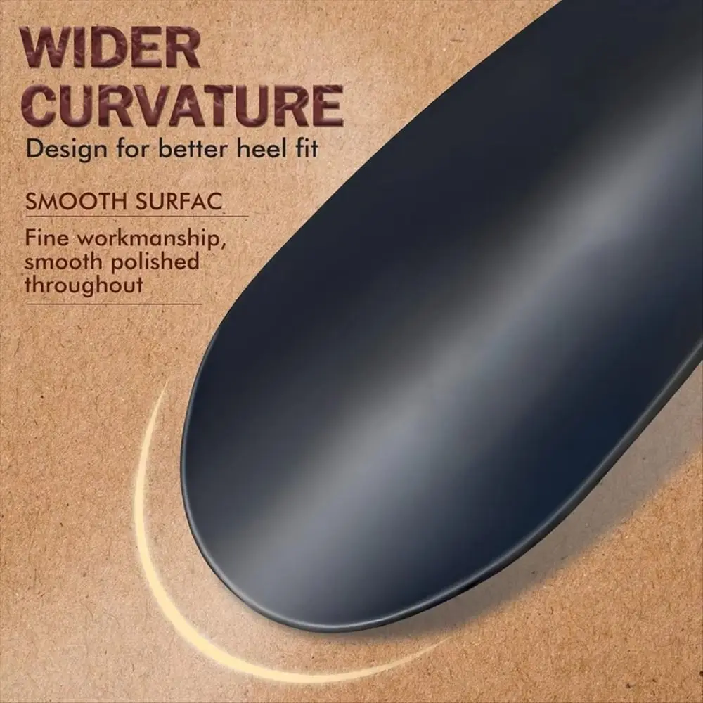 المحمولة مقبض طويل لبيسة الحذاء حزام من الجلد الفولاذ المقاوم للصدأ بوق حذاء من الجلد مجموعة ملعقة شكل 42 سنتيمتر رافع الحذاء الطويل لكبار السن