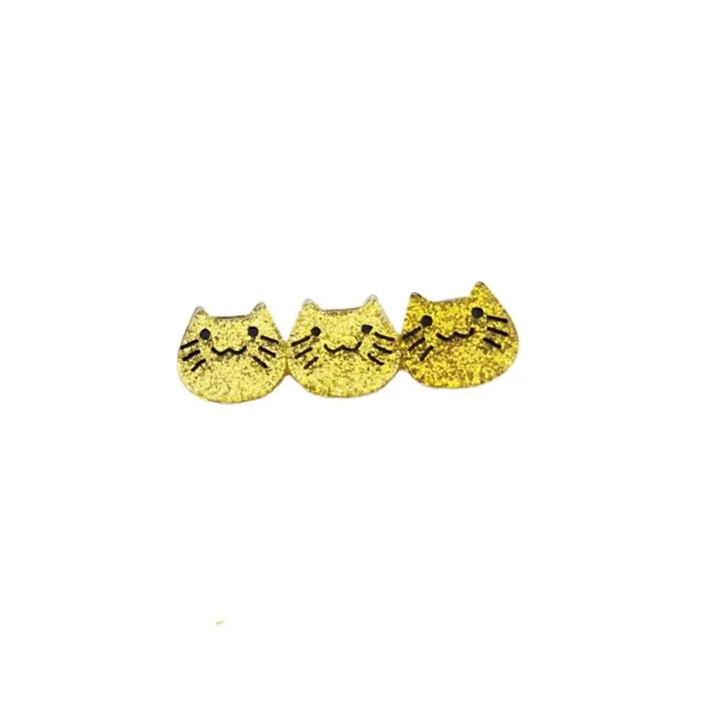 Gifts For Women For Girl Acetic Acid Duckbill Clip Three Cat Hair Clip Hair Accessories Korean Style Hairpin Female Barrettes