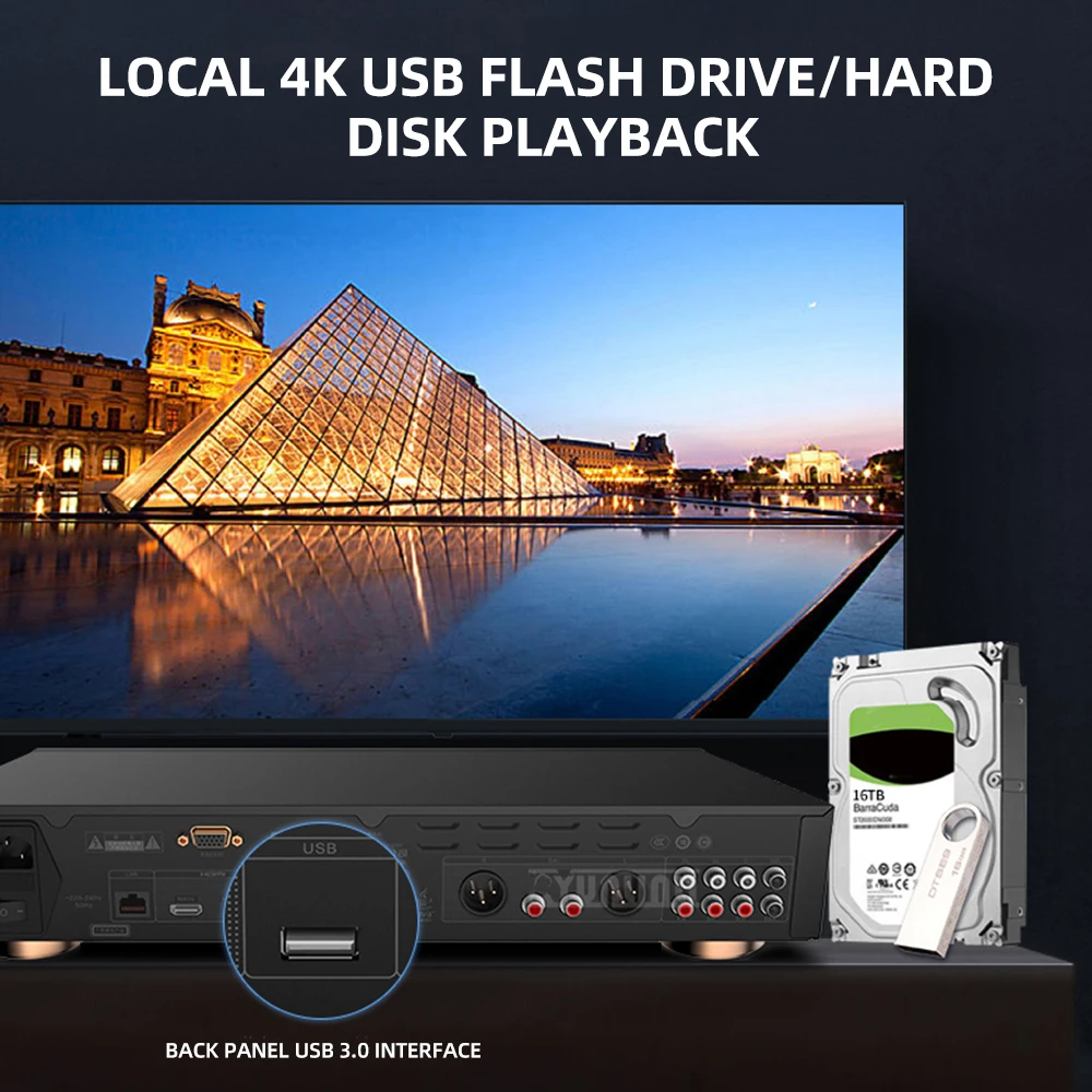 4K HD Original Disc Panoramic Sound SACD Home Disc Player, Dolby Vision Blu-ray Player