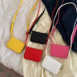 New Fashion Women Shoulder Bags Mini Solid Color Small Bag Korean Style Leisure Versatile Crossbody Bag Lipstick Bags Waist Pack