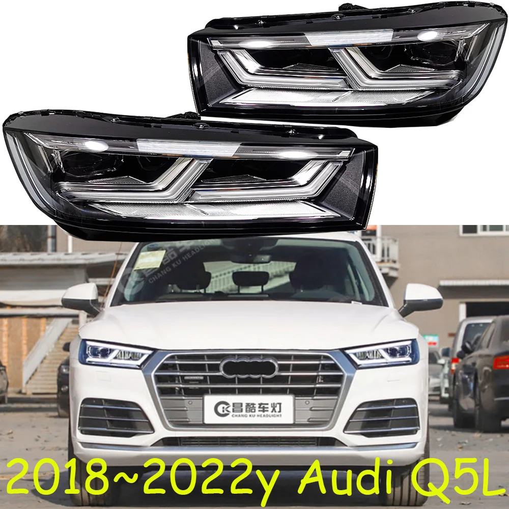 1pcs car styling headlamp for Audi Q5 headlight 2018~2020y LED DRL car accessories ALL IN LED for audi Q5 fog light