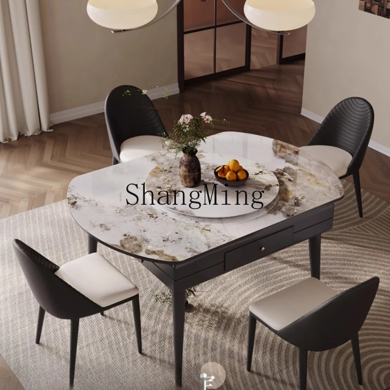 

DHY mahjong table dining table household multi-functional medium and ancient style automatic rock slab solid