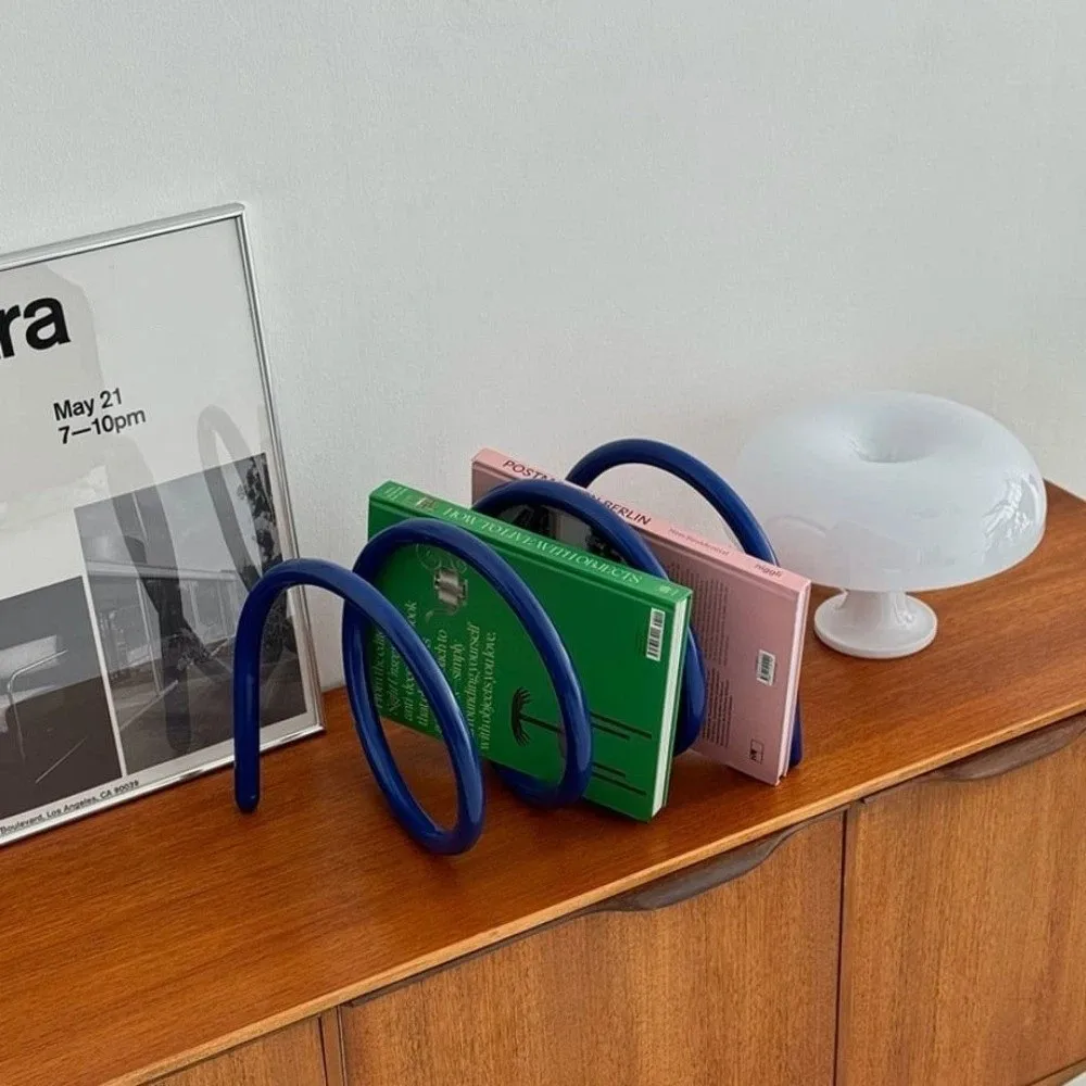 Fashionable Accessories Spiral Bookcases INS Modern Book Racks Multi-Purpose Creative Book Stand Desktop