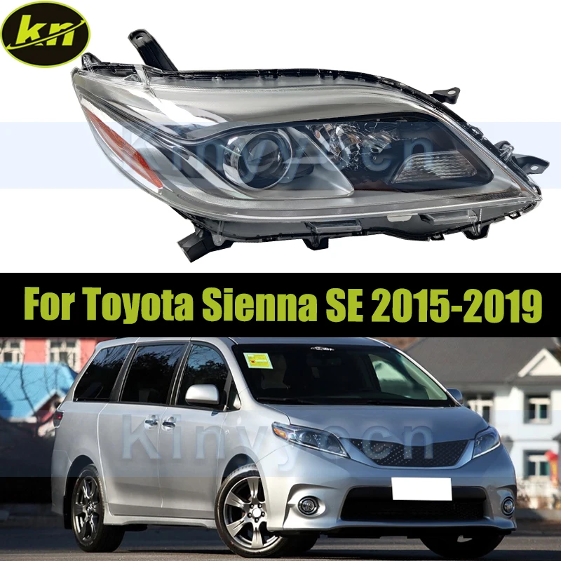 

Американская версия ксеноновый или галогенный передний бампер, фара для Toyota Sienna SE 2015-2019, фара, фара