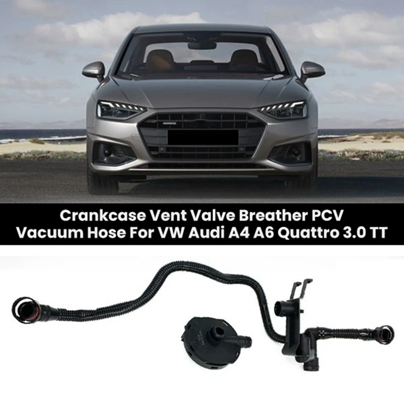 Crankcase Vent Breather Hose Valve Assembly For  A4 A6 Quattro 3.0L V6 06C103217H