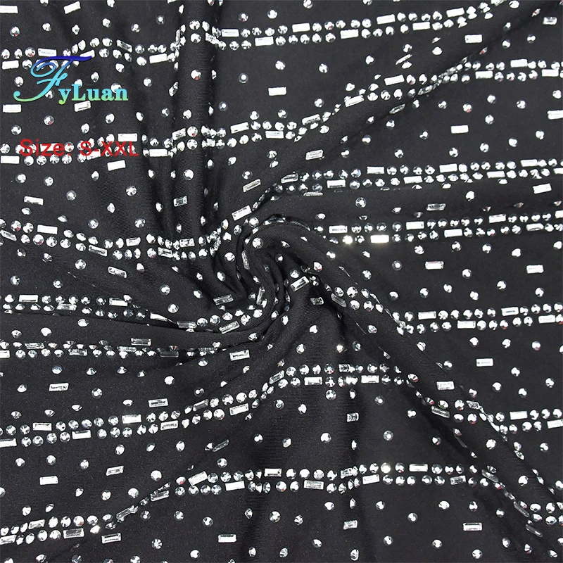 New Solid Color Women Long Sleeve Floor Length Dress Sheer Mesh Hot Rhinestones O Neck Long Dresses For Women Wedding Party Gown