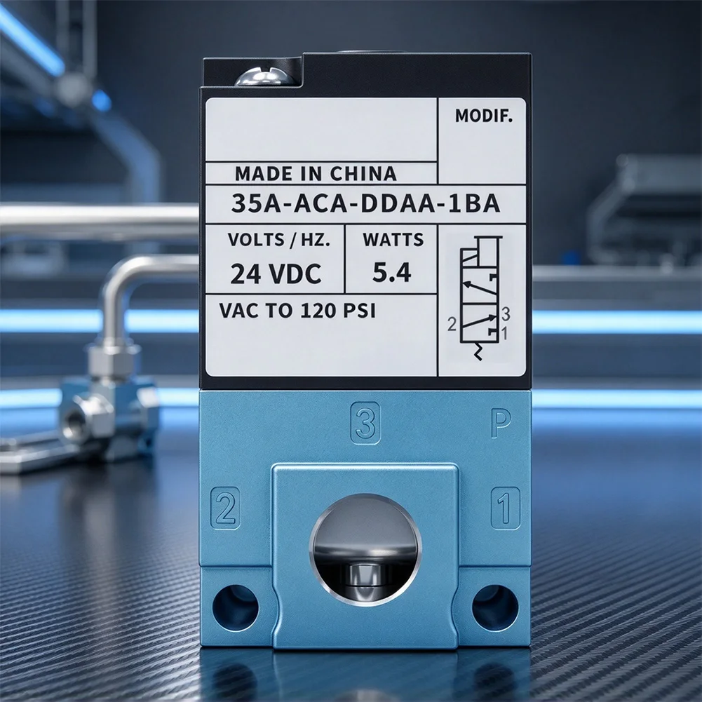 1/8in BSPP Solenoid Valve 24V DC High Thermal Conductivity Aluminum Housing for Demanding For Automation Environments
