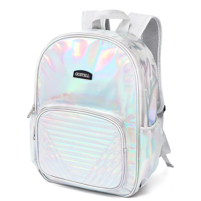 Cross-Border Hot Sale Laser Children's Backpack Casual Versatile Outdoor Travel Backpack Lightweight Portable Student Schoolbag