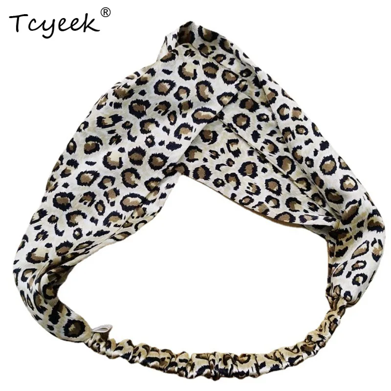 

Tcyeek 16MM 100% Silk Ins Style Retro Headband Luxury Elastic Hair Band For Women Fashion Hair Accessories Spring A41243QC