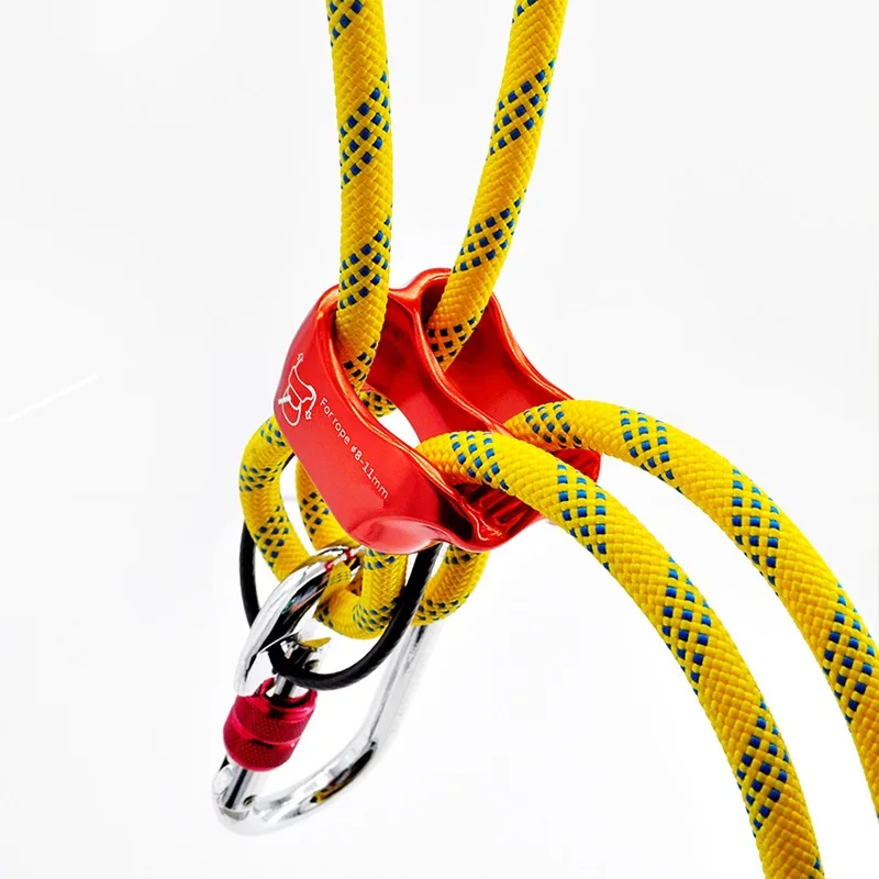Rock Climbing ATC Descender Aluminum 25kN Indoor Climbing Wall Protector Outdoor Descend Mountaineering  Rigging Equipment