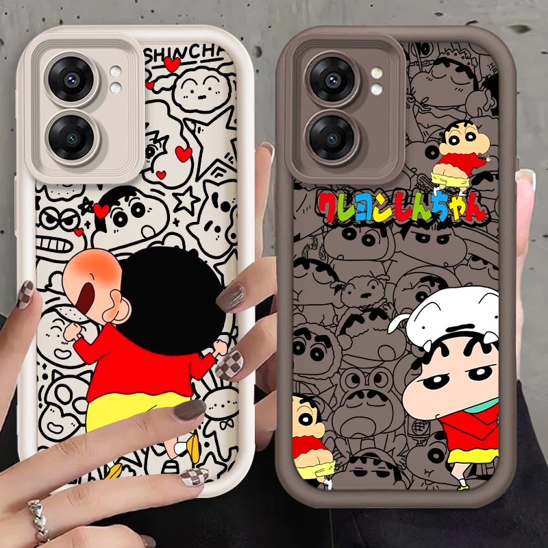 

C-Crayons S-Shin-chans Cute Eye Ladder For OPPO Find X5 X3 A58 A57 A55 A53 A54 A92 A74 A78 A98 A16 A94 A76 A72 5G Funda