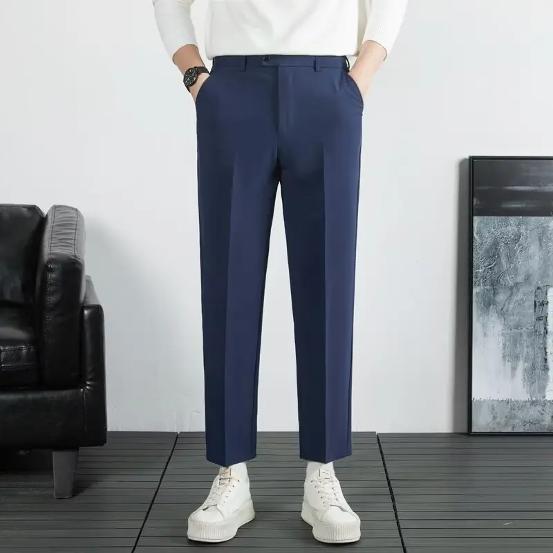 Men\'s Tailoring Pants Summer Elegant Man Trousers Suits Mens Clothing Formal Clothes Man Costumes Suit Male Korean Fashion Men