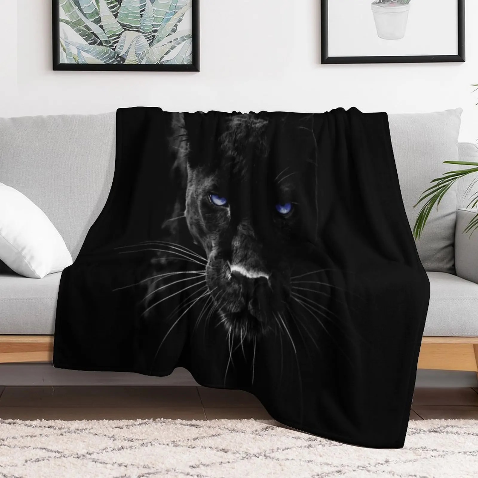 

BLACK PANTHER Throw Blanket Hairy Decoratives Decorative Throw bed plaid Blankets