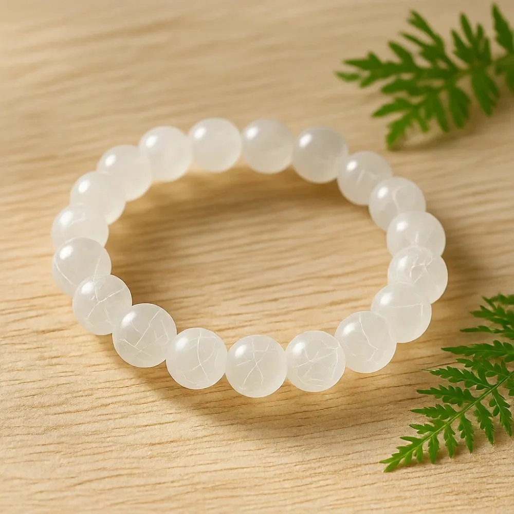 

12 шт. браслетов из хрустальных бусин для женщин и мужчин, регулируемые, из полудрагоценных камней, 8 мм