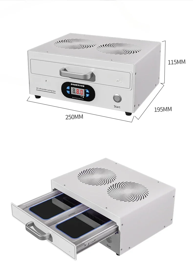 48pcs UV curing lamp repair machine for mobile phone curved screen glass 110V 220V Hot sales
