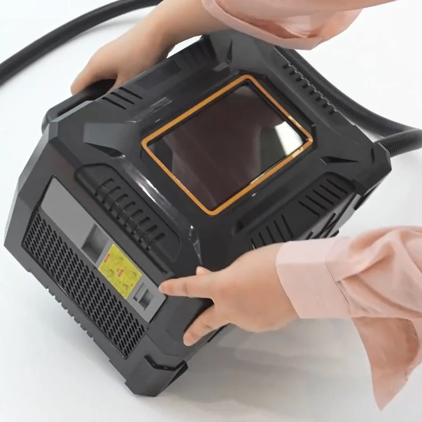 Fiber Laser Marker Marking Machine Writing Engrave logo on Tube Tire Metal PVC Engraving Machine Engraver Mini Portable Small