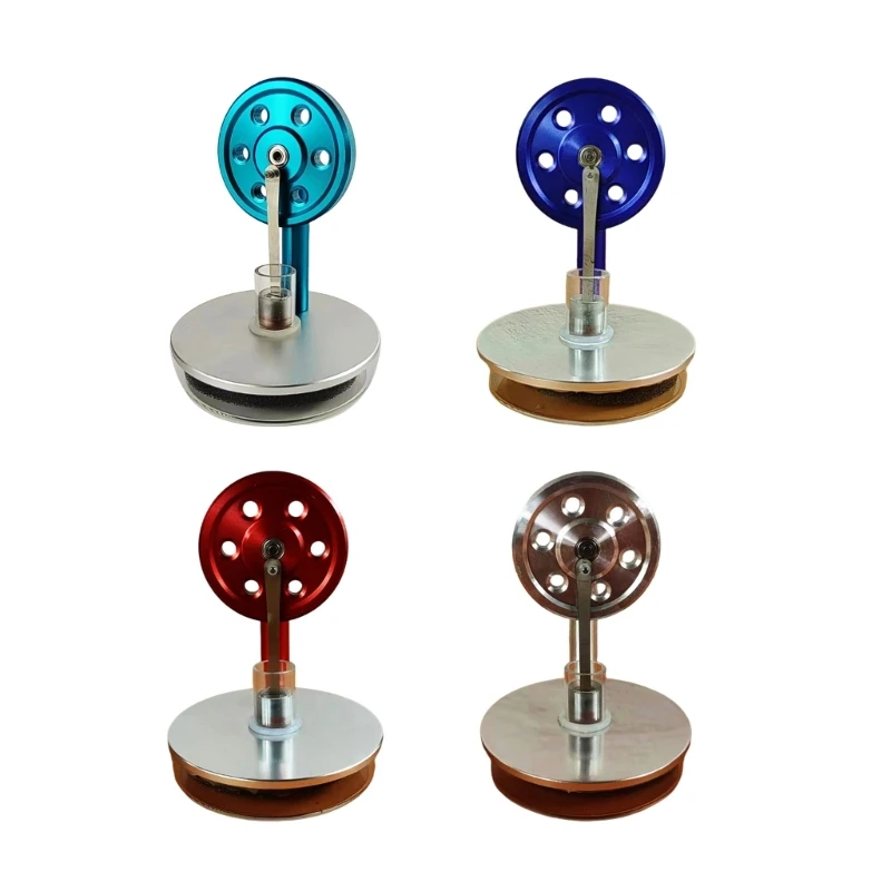 Low Temperature Stirling Engine Model Aluminum Physics Teaching Tool Runs On Hot Coffee Or Ice D2RC