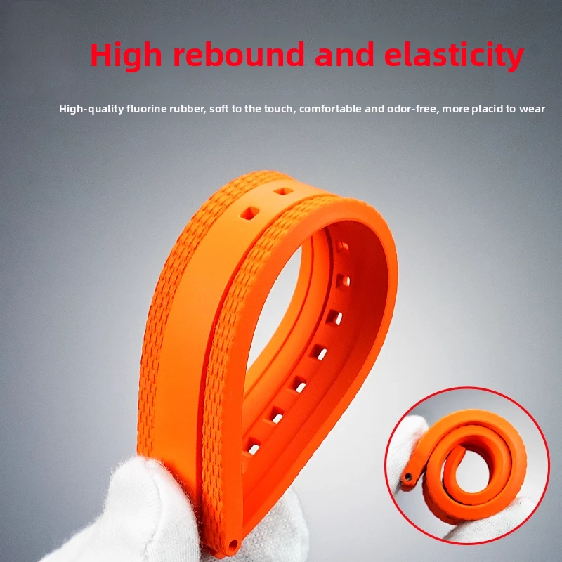 Untuk Casio G-SHOCK 5672 MTG-B3000 Tali Jam Tangan Modifikasi FKM Pria Lepas Cepat Tali Jam Karet Fluorin Gelang Olahraga Aksesoris