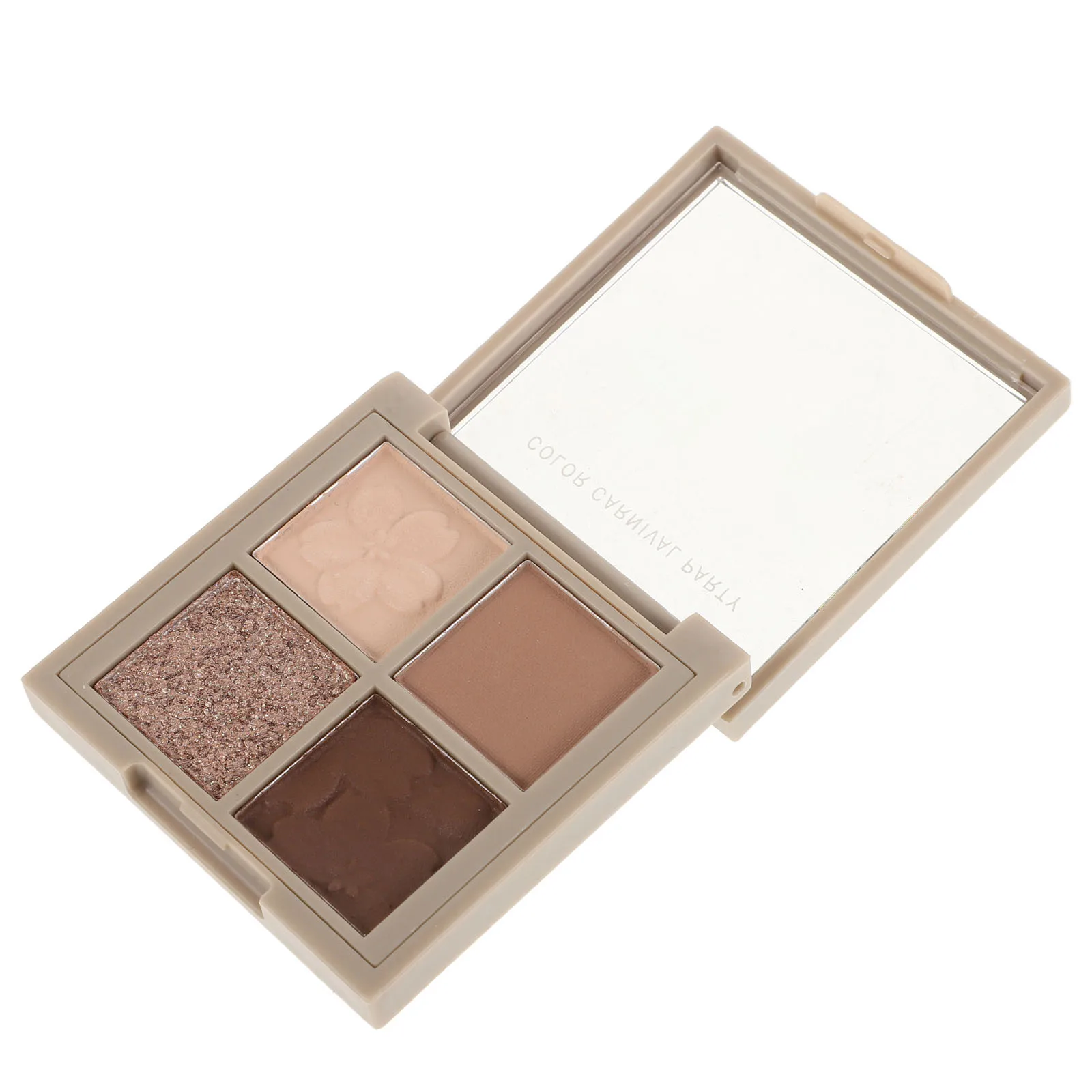 لوحة ظلال عيون محايدة غير لامعة مقاس سفر يدوم طويلاً ومقاومة للماء وصبغة عالية مع مرآة #1