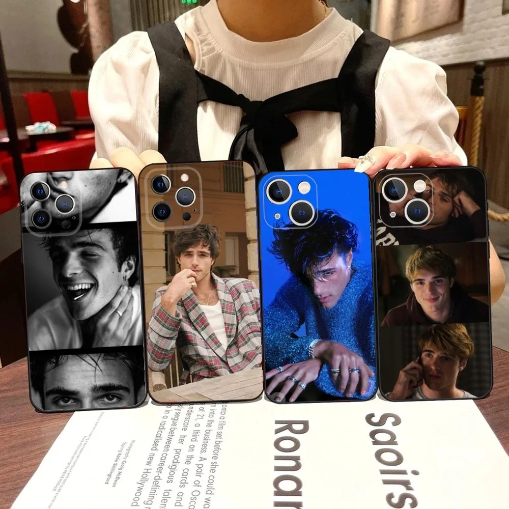 

Jacob Elordi Actor Phone Case For iPhone 16,15,14,13,12,11,Pro,X,XS,Max,XR,Plus,Mini Black Soft Silicone Case