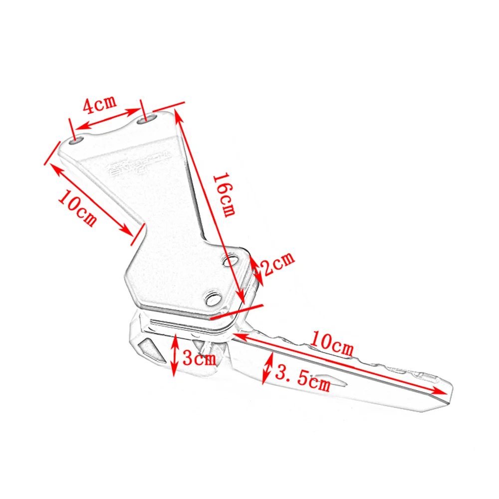 Motorcycle Foldable Rear Foot Pegs Foot Rest Passenger Footrests Set for Yamaha Nmax155 Nmax 155 2020-2021(Red)