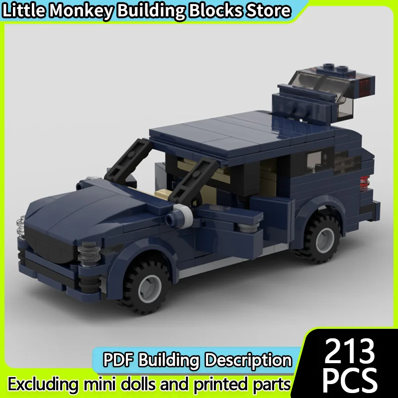 

Speed Racing Car Model MOC Building Bricks W213 Luxury Sedan Modular Technology Children Holiday Gifts Assemble Toys Suit