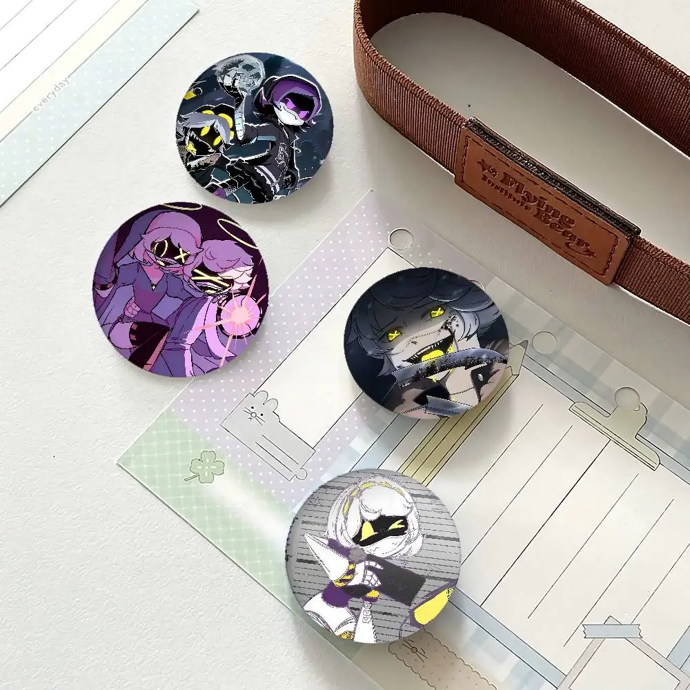 أنيمي M-القتل الطائرة بدون طيار شارات الطرفية التلبيب دبابيس صفيح بروش مستدير لحقيبة كتف اكسسوارات هدايا تذكارية