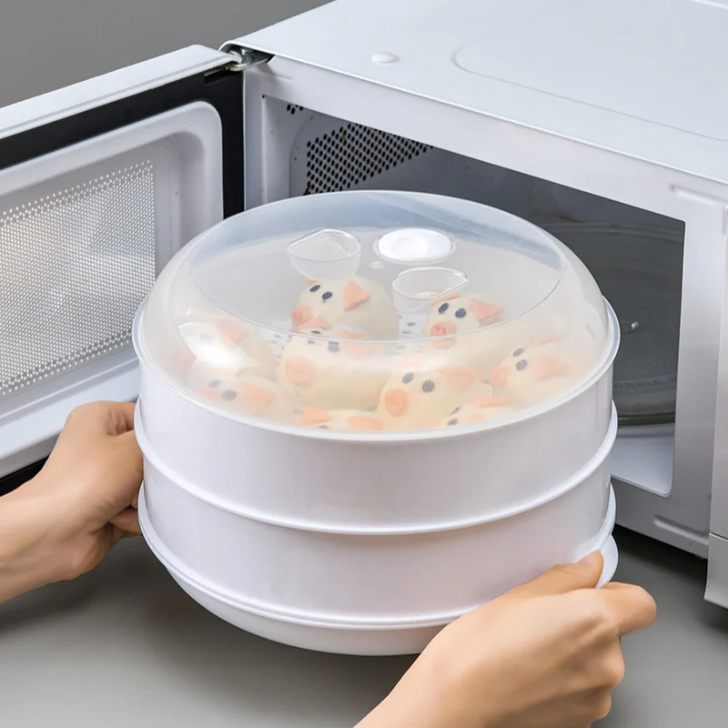 Microwave Oven Special Steamer Steamed Dumpling Rice Container Steamed Microwave Food Cooking Container Kitchen Cooking Gadget