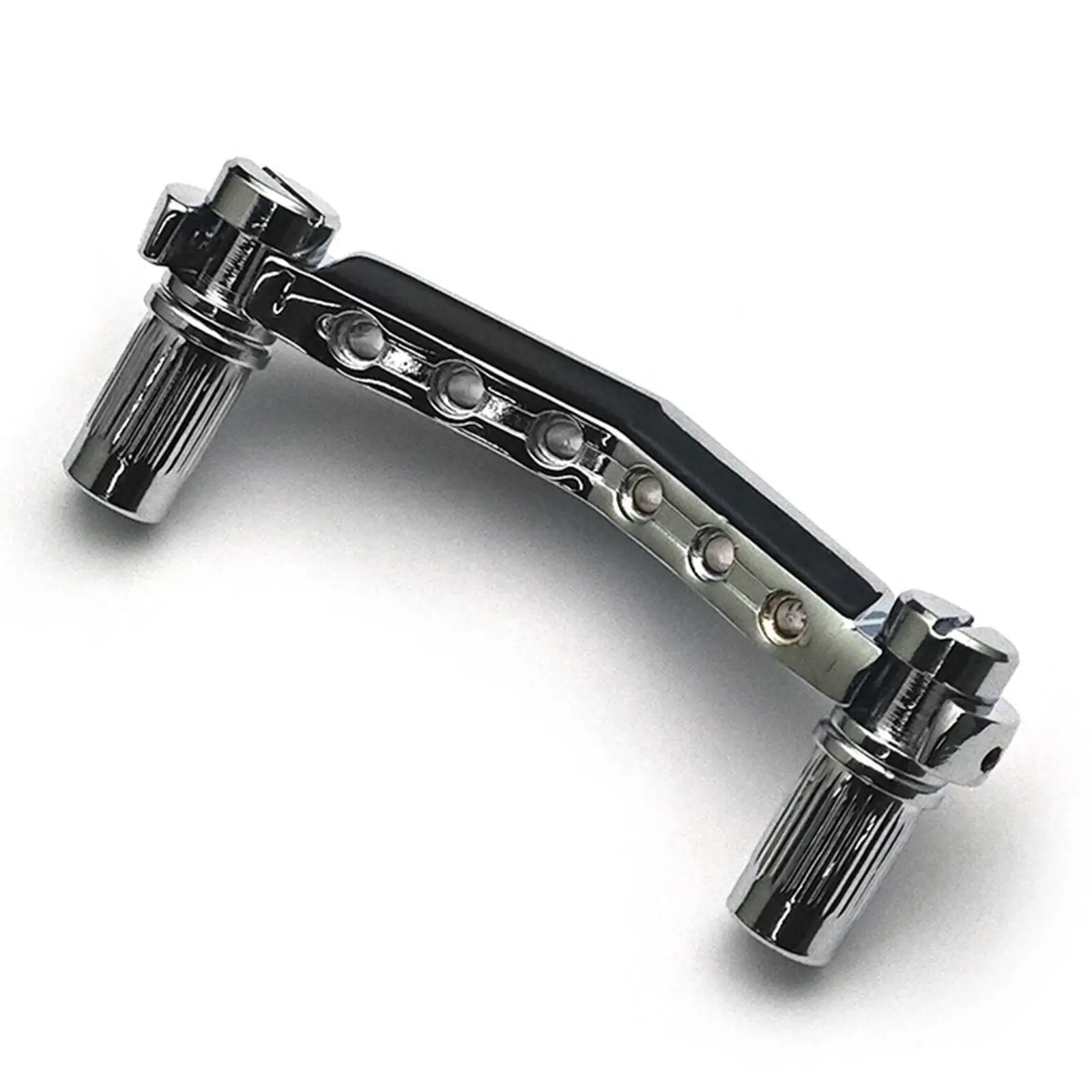 Guitar Bridge V Shape Zinc Alloy with Screws Spare Part Guitar Accessory Heavy Duty Replace for LP Style Electric Guitar
