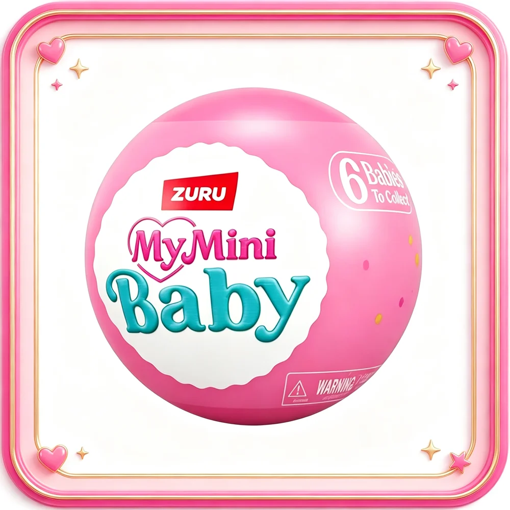 Echte ZURU 5 Surprise Baby Ball Series 2 Babywagen- en wiegset, speelgoed, kinderverjaardagscadeau
