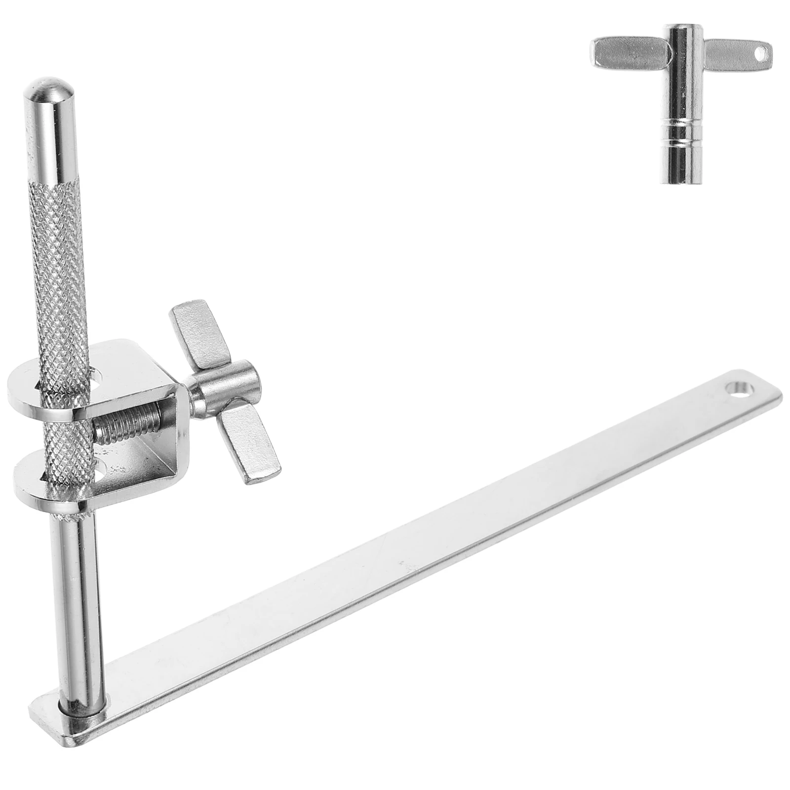 

1 Set Cowbell Mount Clip Drum Kit Cowbell Holder Extension Bracket Clamp Snare Drums Protection Metal Reliable Easy Install