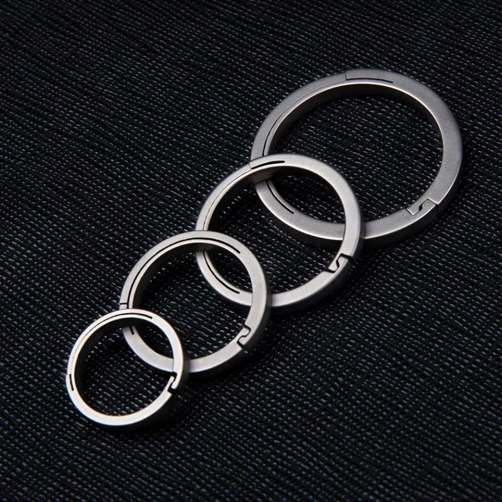 18/22/26/32mm Titanium Alloy Key Rings Organizer Lightweight Titanium Alloy Keychains Removable Quick Release
