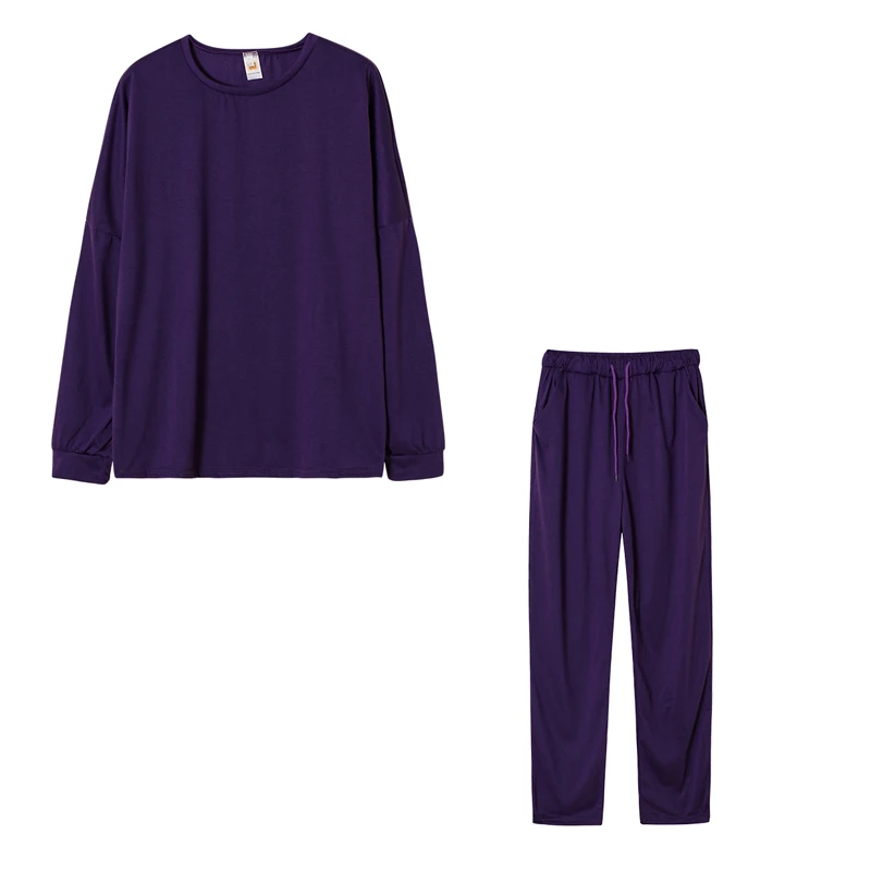 Herbst-Langarmhose für Damen Locker Lässig Einfarbig Bequeme Passform Neuer Stil Anzug – Detail 29