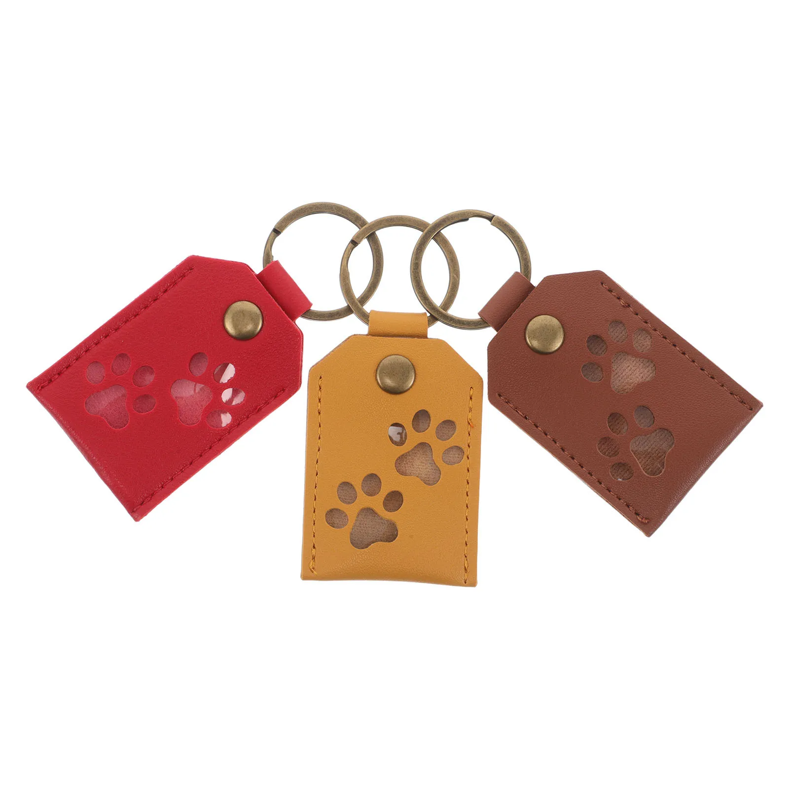 

3Pcs Pet Hair Memorial Keychain Transparent Keepsake for Cats Dogs Rabbits Birds Scratch-Resistant Sealed Container Sentimental